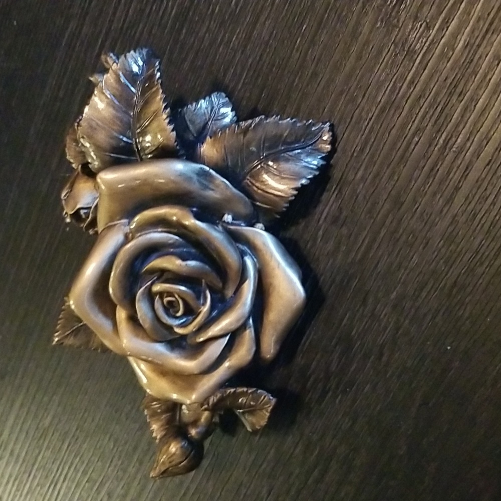 Life symbols "rose" hand painted